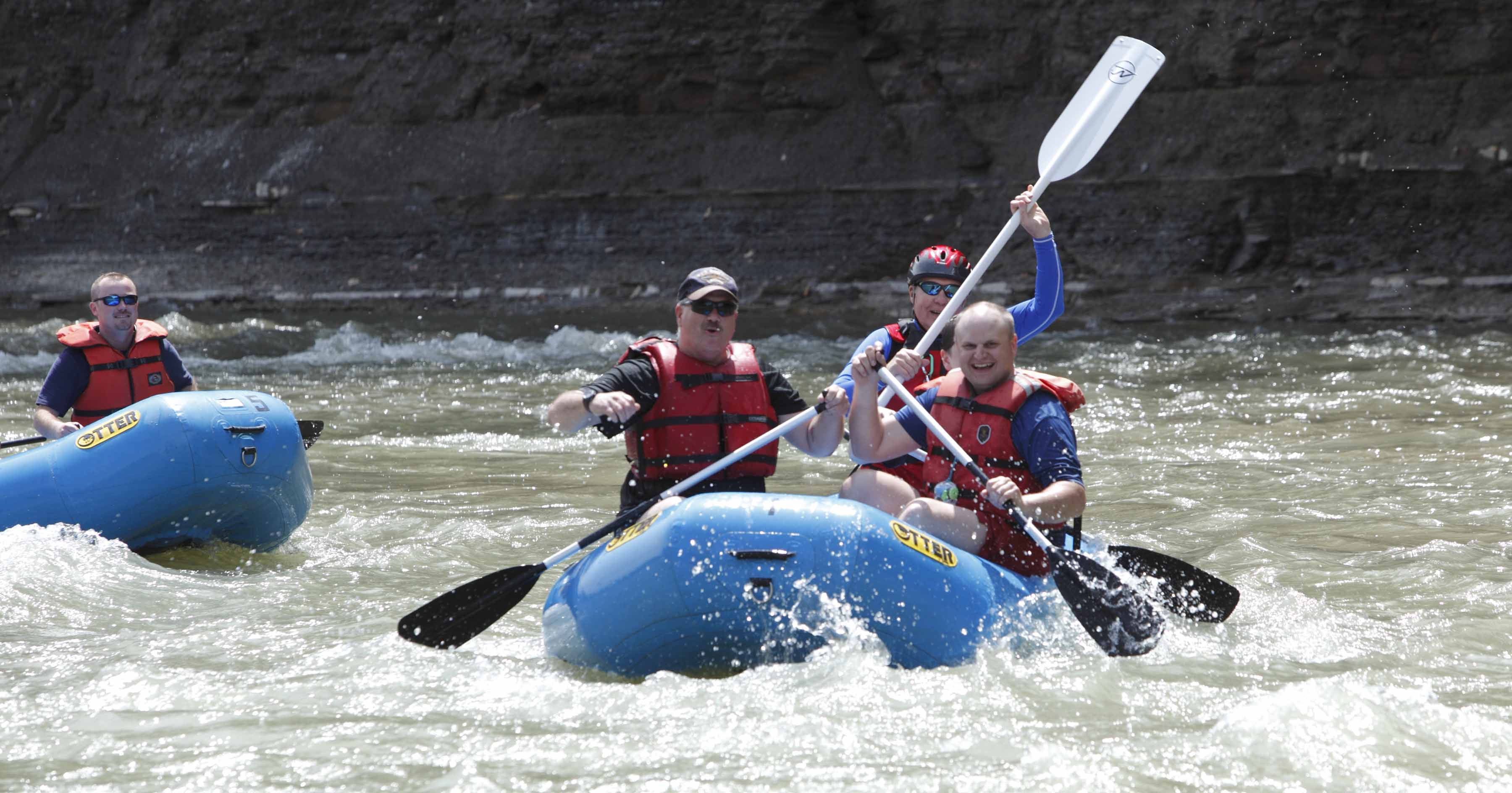 Kayakers in Zoar Valley