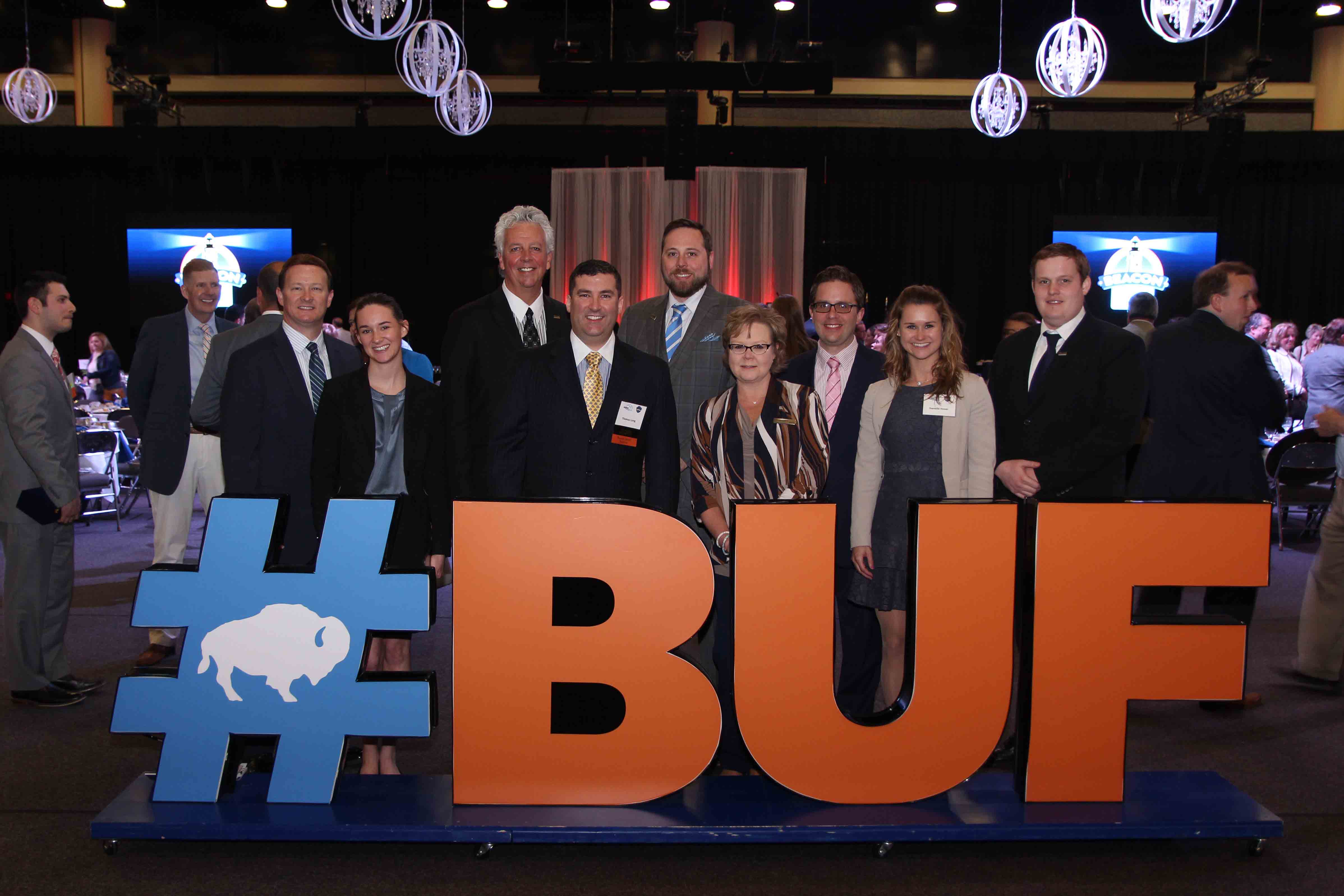 General Manager of the Year Tom Long and staff from The Westin Buffalo