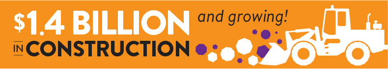 $1.4 billion and growing in construction