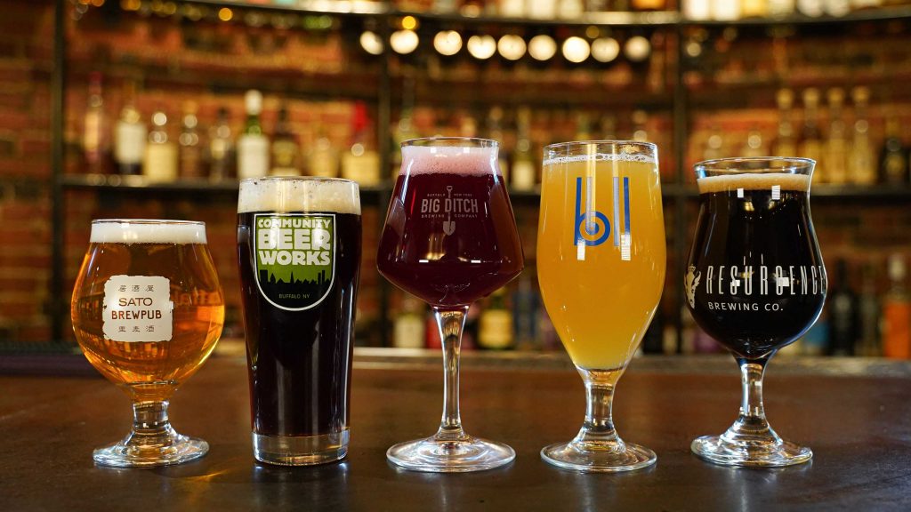 Different beer glasses