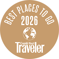 Logo for Conde Nast Traveler's "Best Places to Go 2026"