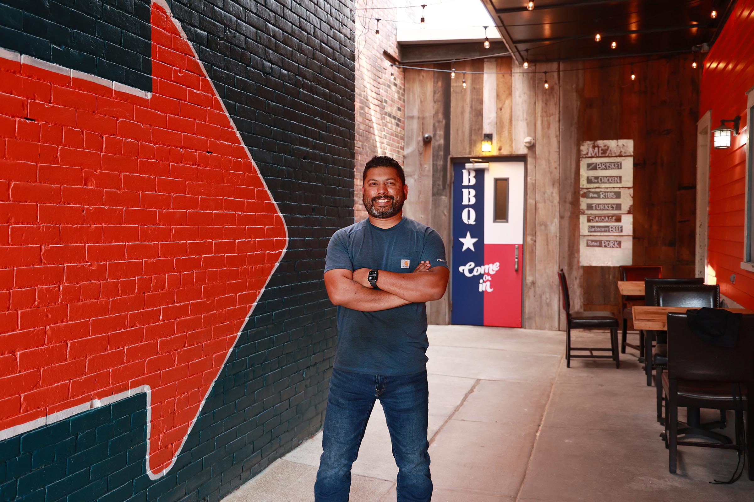 Ryan Fernandez is the owner of Southern Junction which just opened its new location at 365 Connecticut St. in Buffalo. Born and raised in Texas, he brings his southern flair of barbecue. Photo taken Thursday Aug. 3, 2023 by Sharon Cantillon.